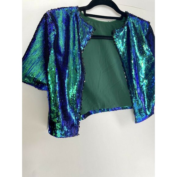 Womens small Tobi metallic sequin cardigan - Picture 2 of 6